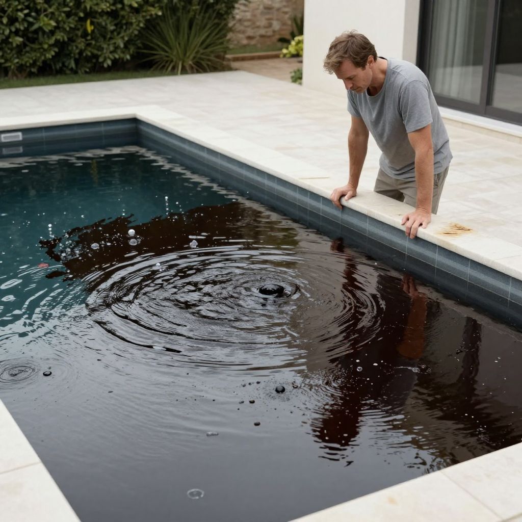 A gázolajjal teli medence álma a veszélyes mélységek titkos energiáit jelzi, mely rejtett erőket szabadít fel.