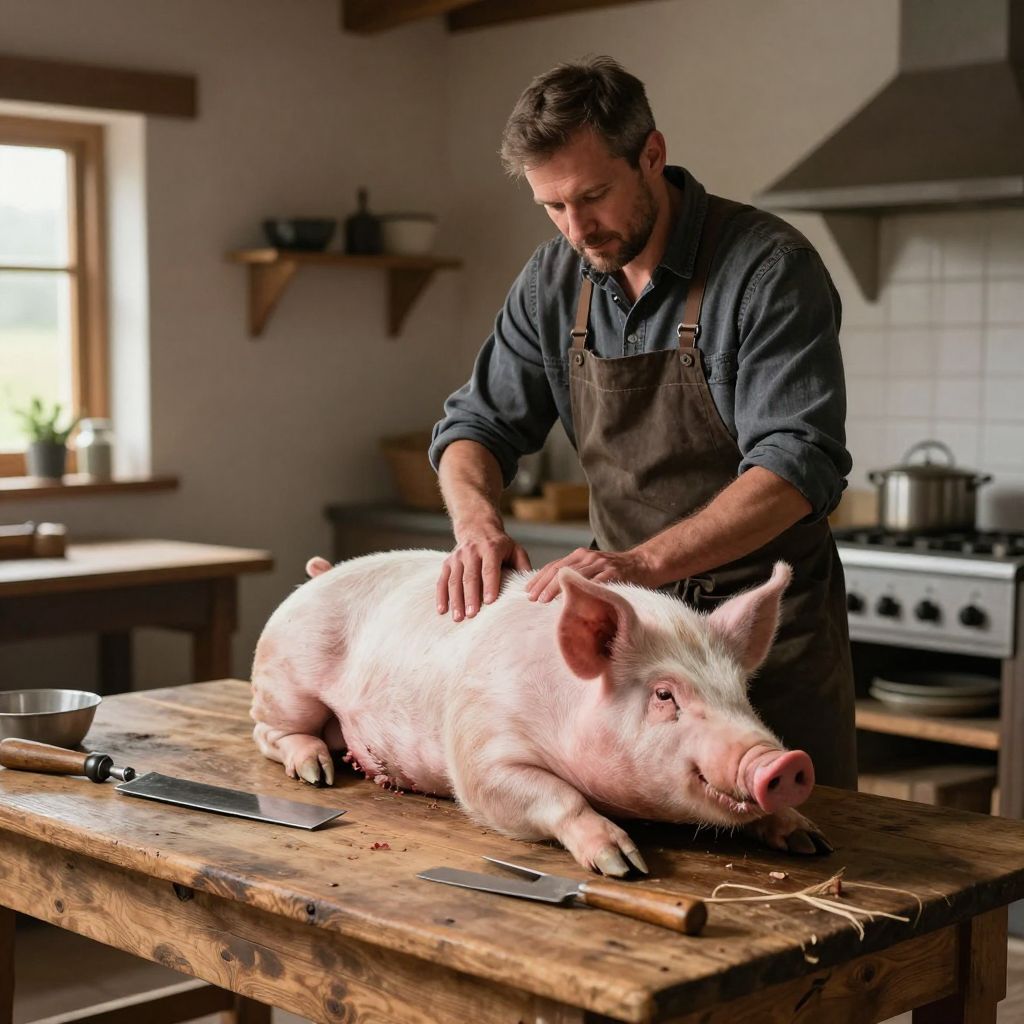 A disznó levágása álomban a változás és áldozathozatal misztikus szimbóluma, mely új kezdeteket ígér.