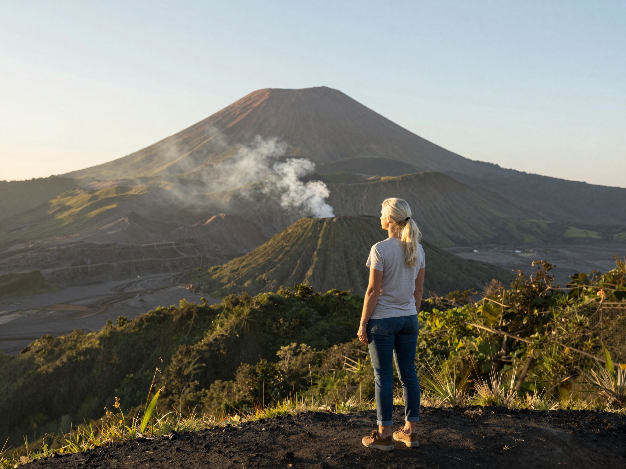 A kihunyt vulkán álma a belső béke és elfojtott szenvedélyek misztikus szimbóluma egyensúlyban.
