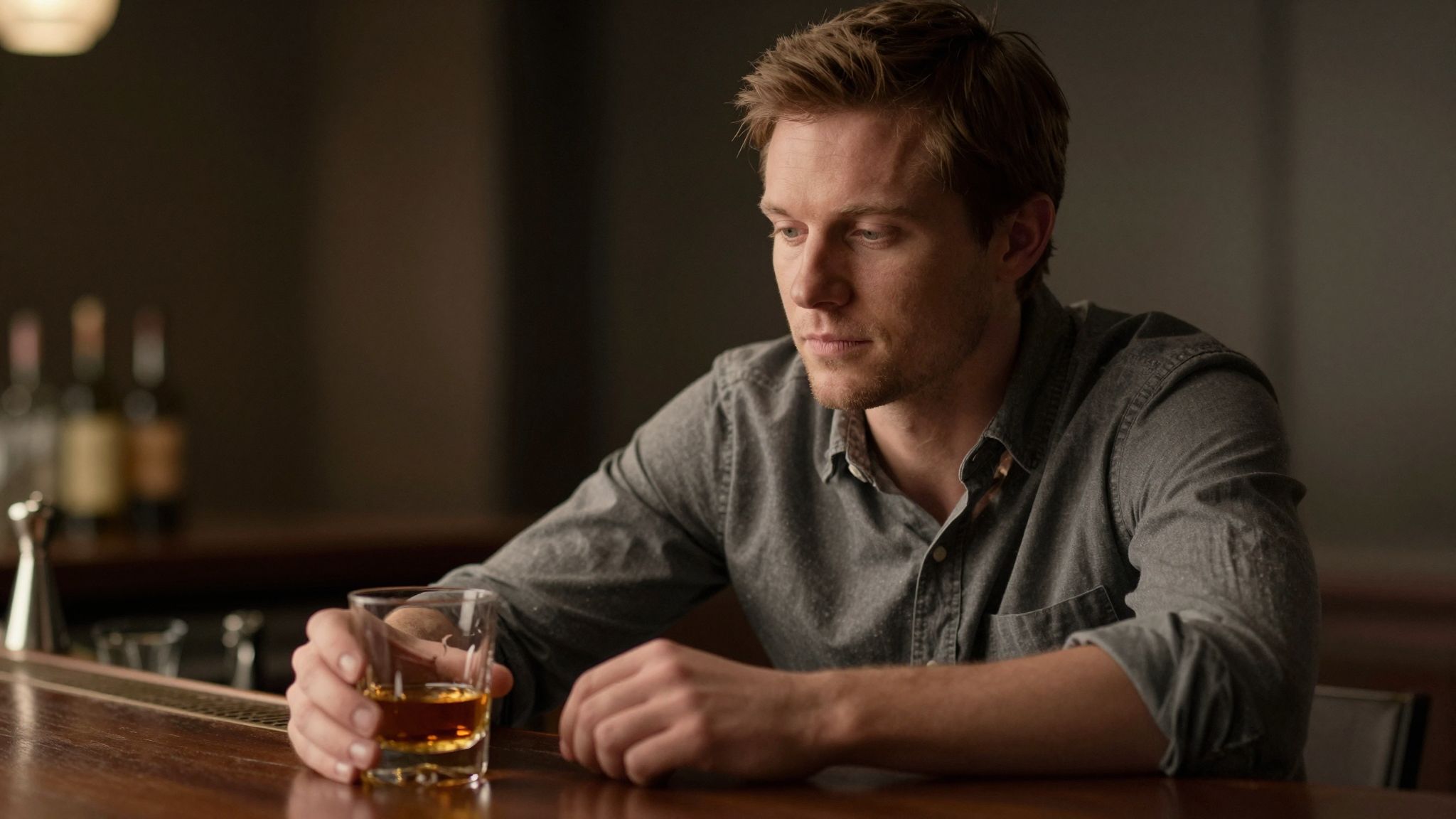 Az alkohol álomban gyógyírként jelenik meg, varázslatos megkönnyebbülést hozva a lélek rejtekéből.