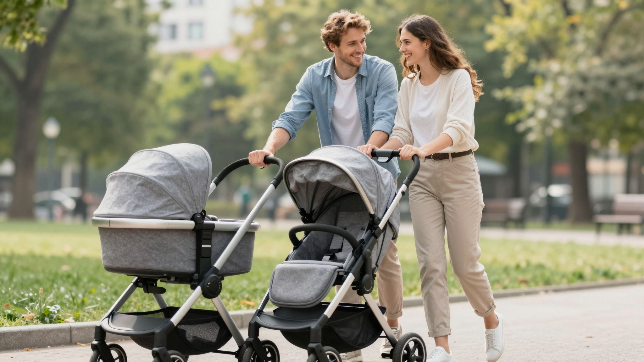 A babakocsi a szülői út kezdetét jelzi, álomban a jövő ígéretét és a szeretet végtelenségét hordozza.