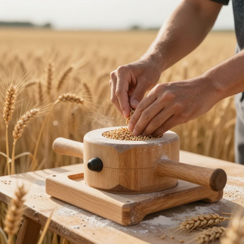 A búza őrlése álomban az élet titkainak lassú feltárását jelzi, ahol a lélek felkészül a megértés mélységeire.