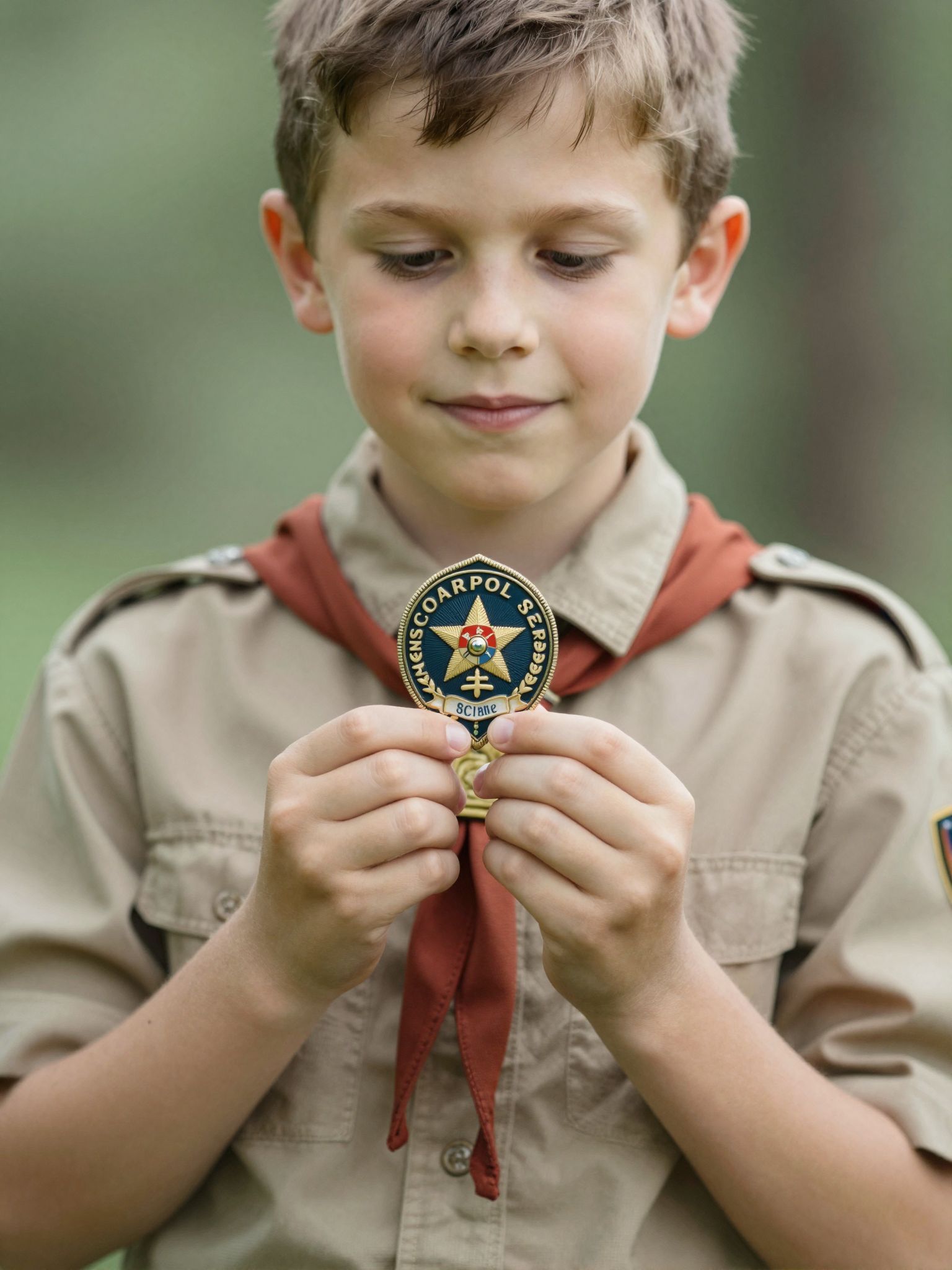 A cserkész jelvény álomban az útkeresést és a belső erő titkos felfedezését szimbolizálja.