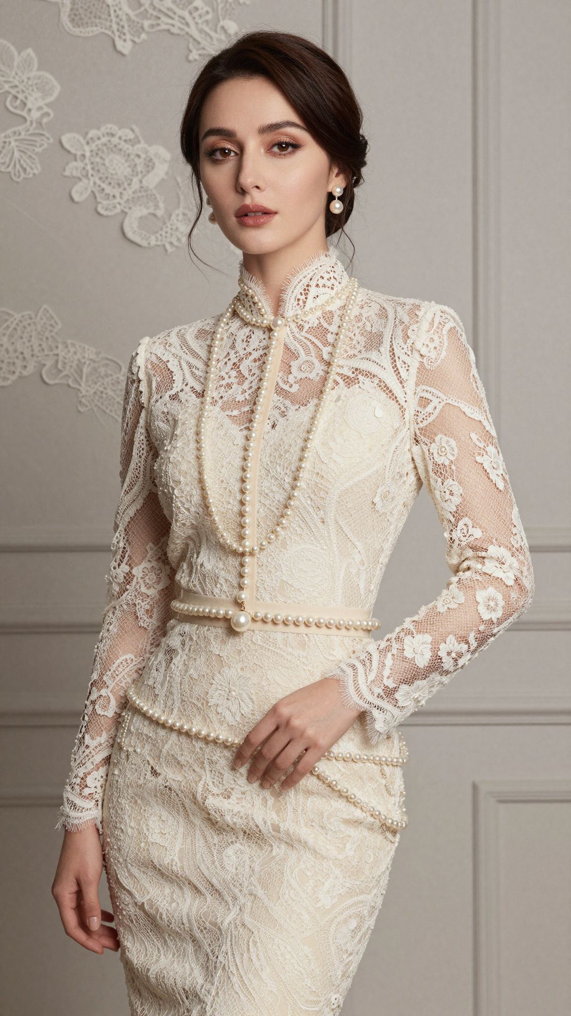 A csipke és gyöngyök varázslatos tánca a nőiesség szívverését rejti, álmainkban eleganciával és titkokkal hódít.