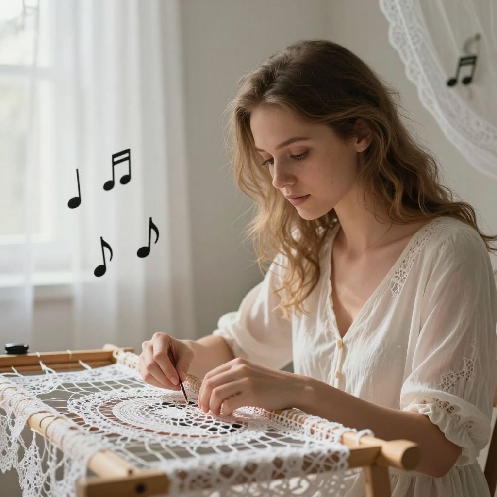 A csipkék tánca a lélek dallamát meséli el, rejtett vágyakat és érzelmeket szőve az álmokba.