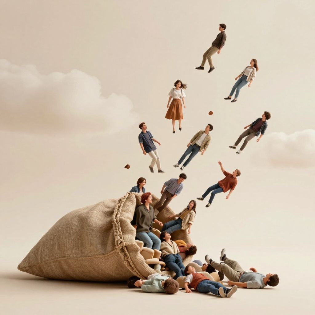 Az emberekkel teli zsák álma a rejtett kapcsolatok és érzelmek misztikus titkaira hívja fel figyelmedet.