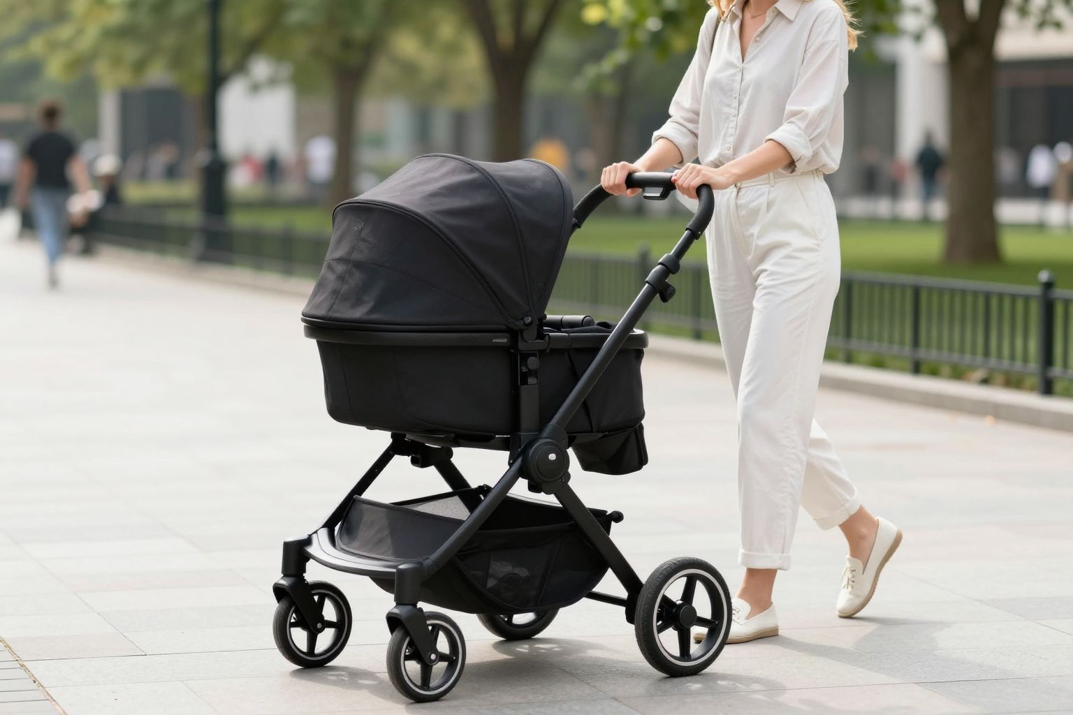 A fekete babakocsi az álmokban rejtett titkokat és az ismeretlen jövő misztikus útját jelképezi.