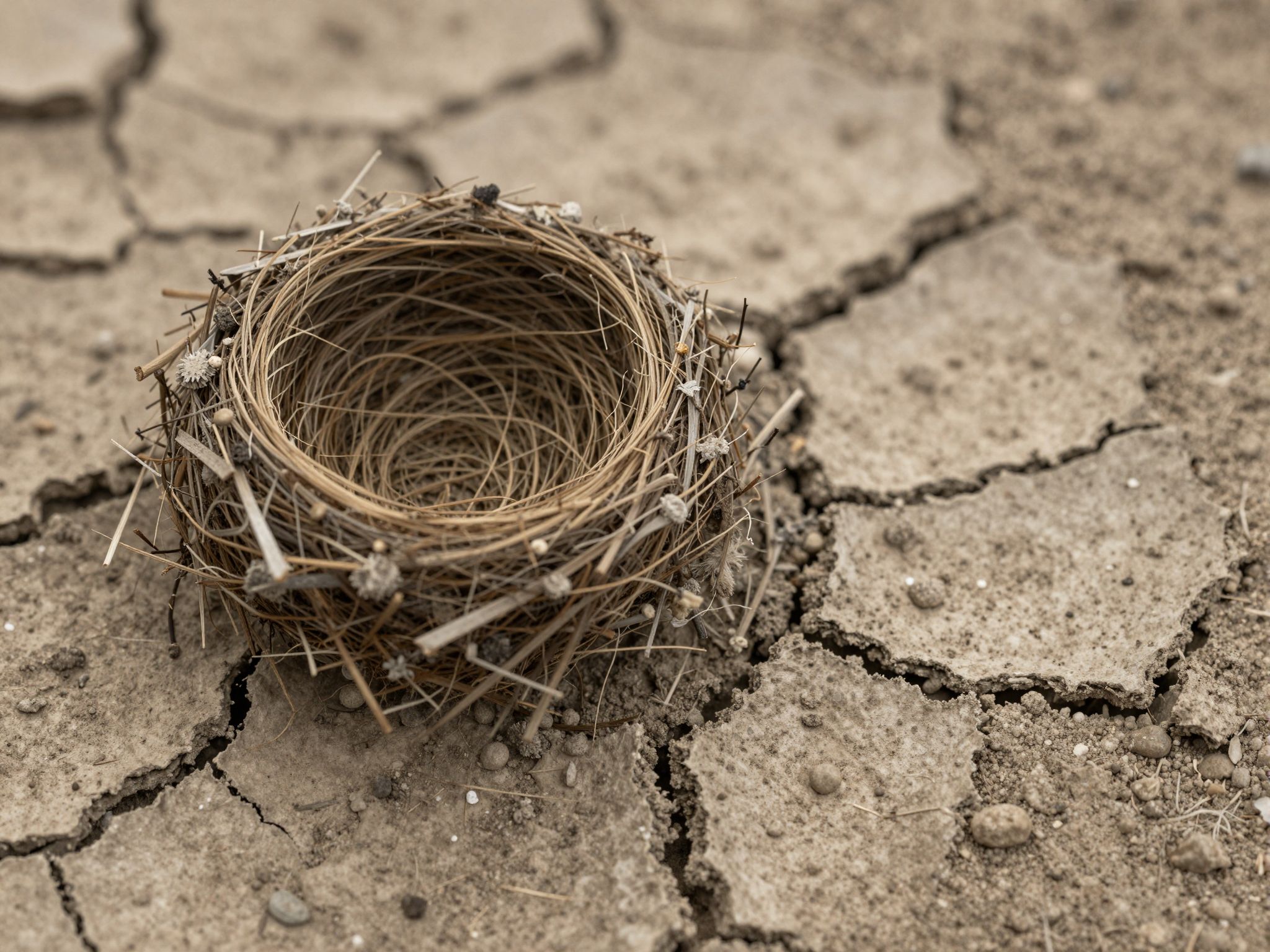 A fészek a földön az otthon törékenységét szimbolizálja, ahol a lélek sebezhető, mégis mély szeretet rejlik.