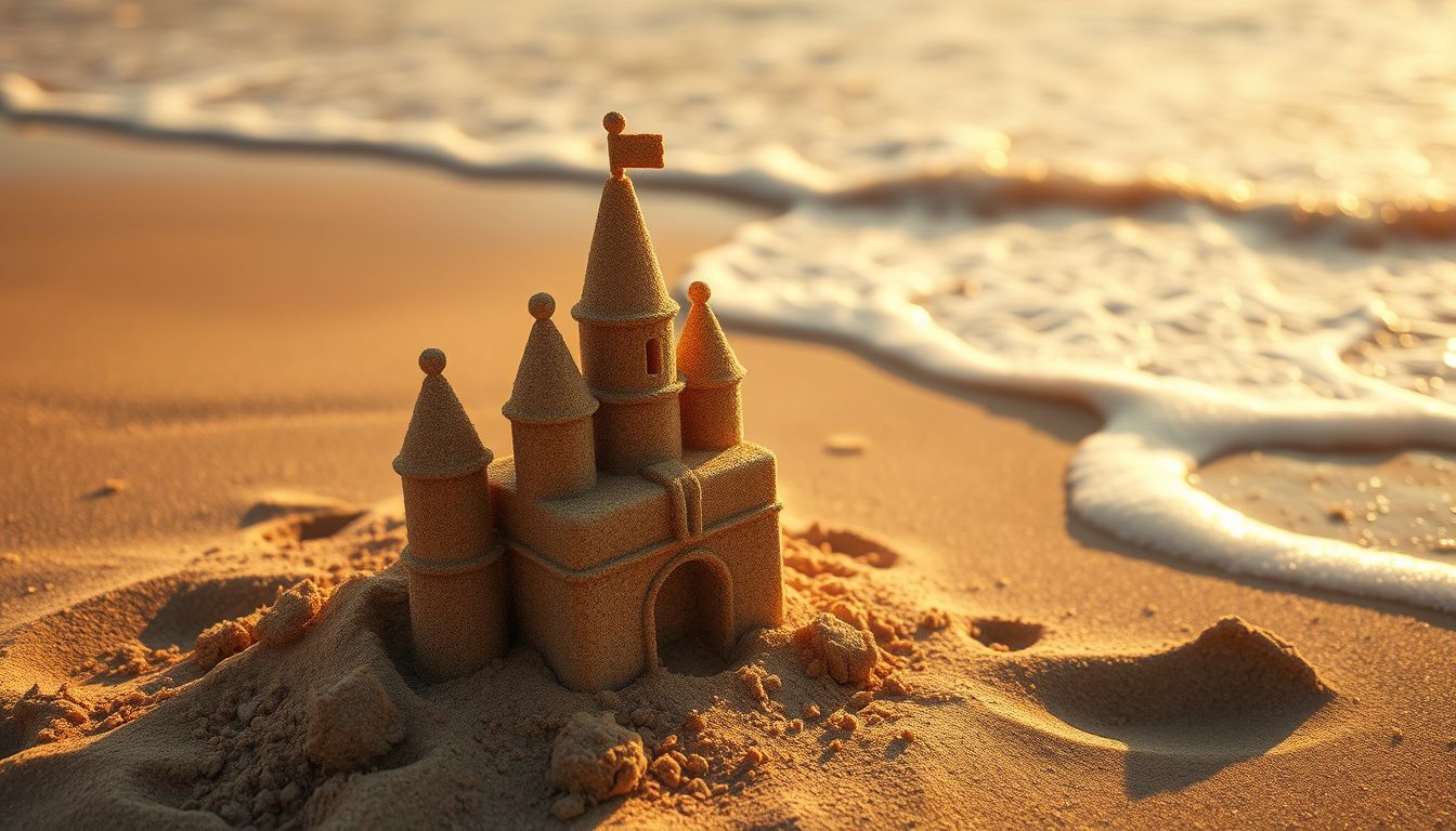 A homokvár valósággá válása az álmok újrateremtése.