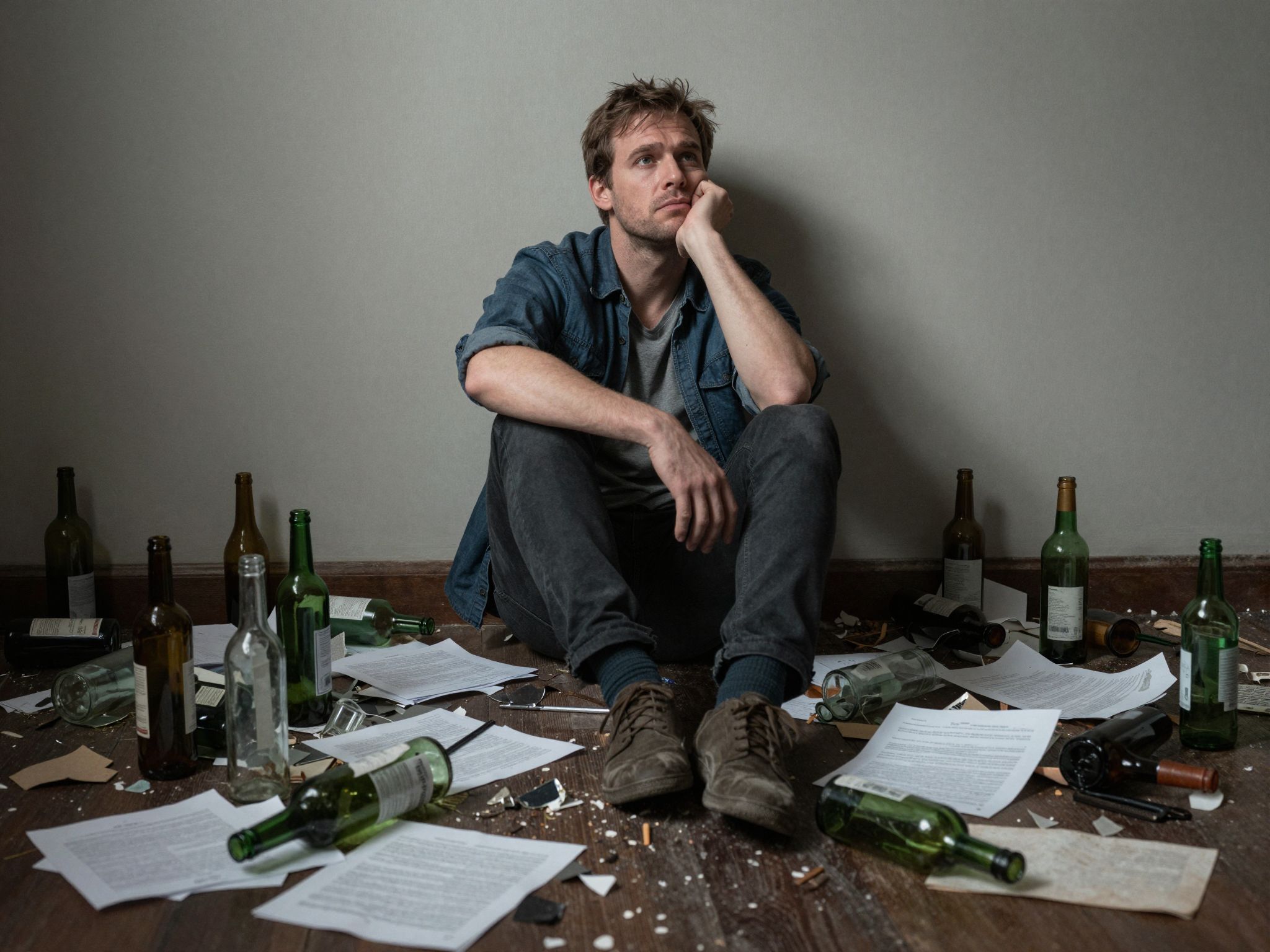 Az elpazarolt lehetőségek palackjába zárt álmok suttognak, melyek elszálló remények és belső rendezetlenség titkait rejtik.