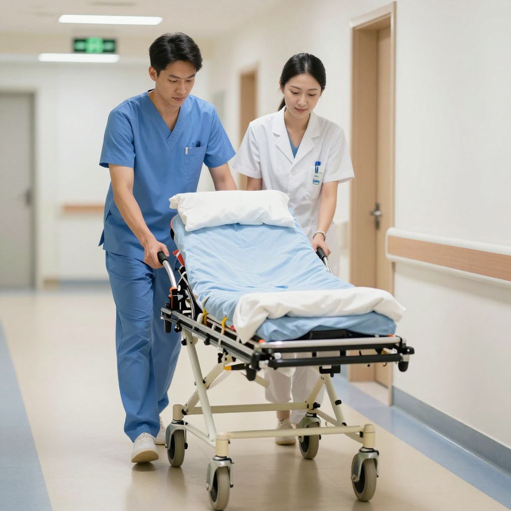 A lassan hordágyat tolni álomban a belső félelmek és a változástól való óvatos visszatartó erő tükröződik.