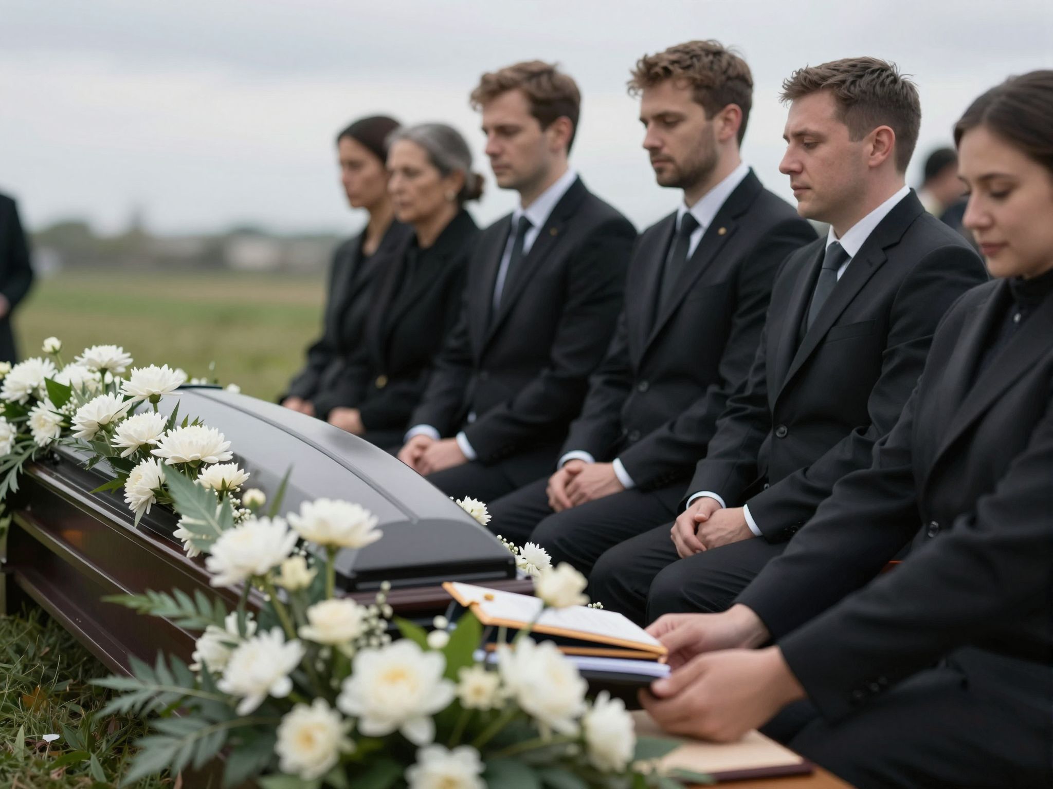 A műsorfüzet egy temetésről álomban az elengedés mély titkait és a lélek új útjának kezdetét jelzi.