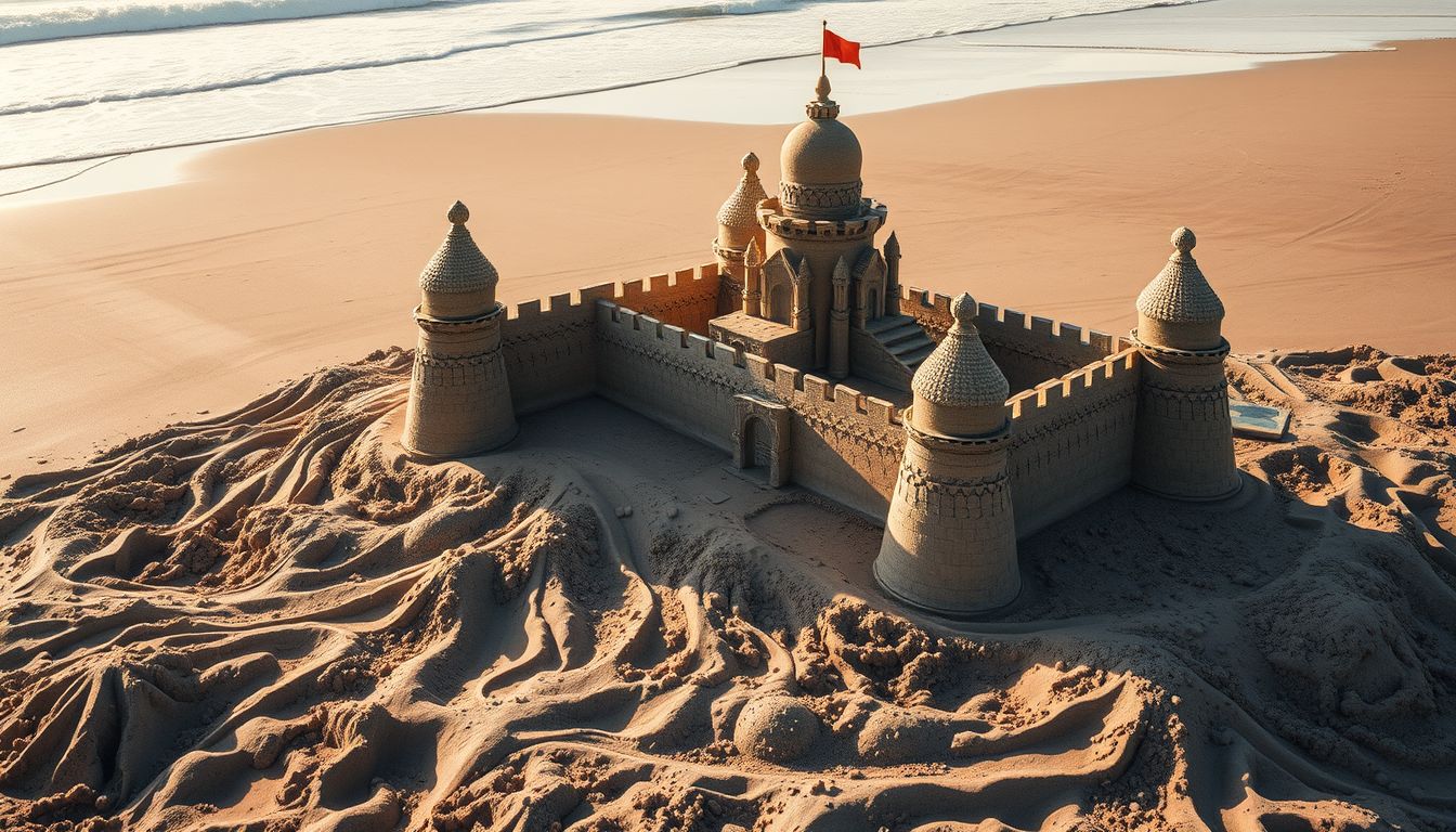 A nagy homokvár álma gazdagság és ambíció jelképe lehet.