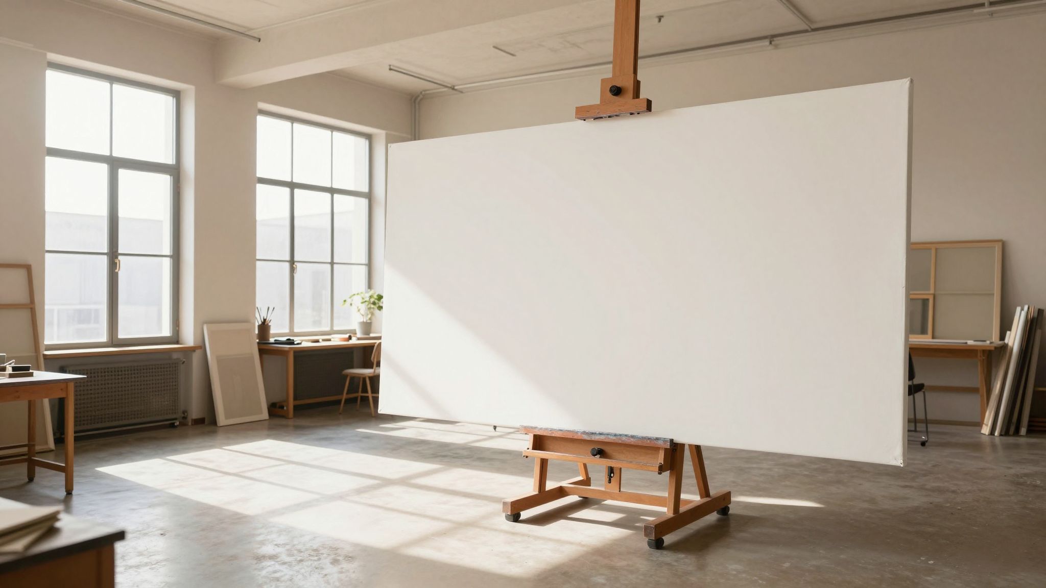 A nagy vászon az álomban a lélek határtalan vágyait és a korlátlan kreativitás misztikus terét jelképezi.