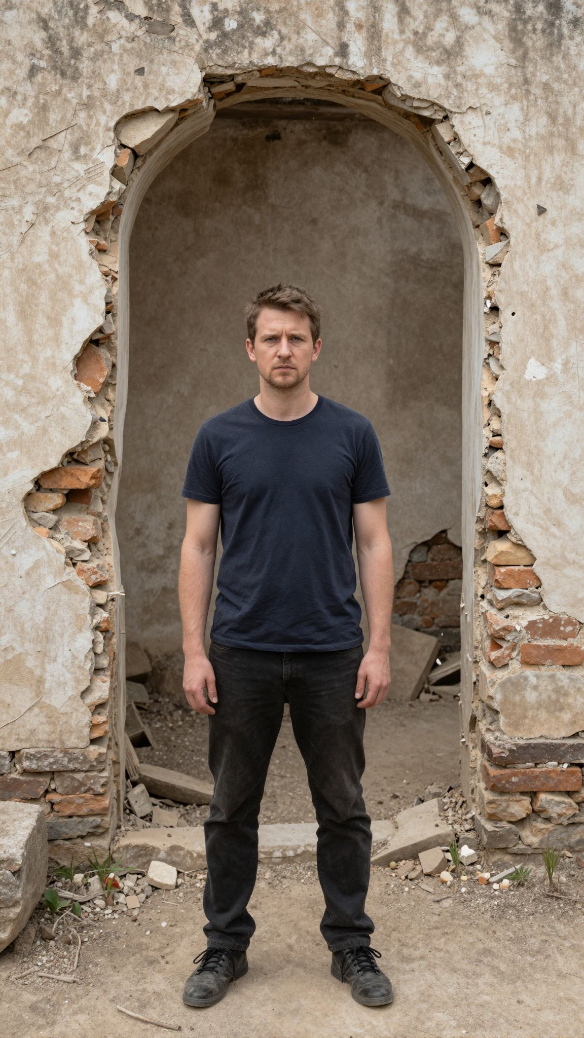 Az összeomló habarcsos fal álom régi alapok megrendülését jelzi, titkos félelmek és vágyak felszínre törésével.