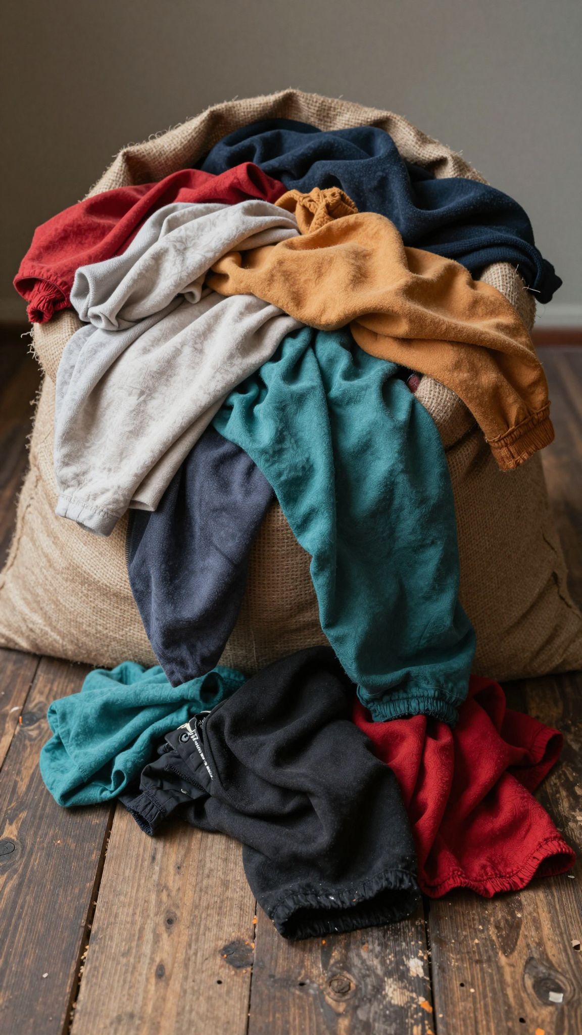 A ruhával teli zsák álomban rejtett érzelmeket és múltbéli titkokat hordoz, melyek felszínre törnek.