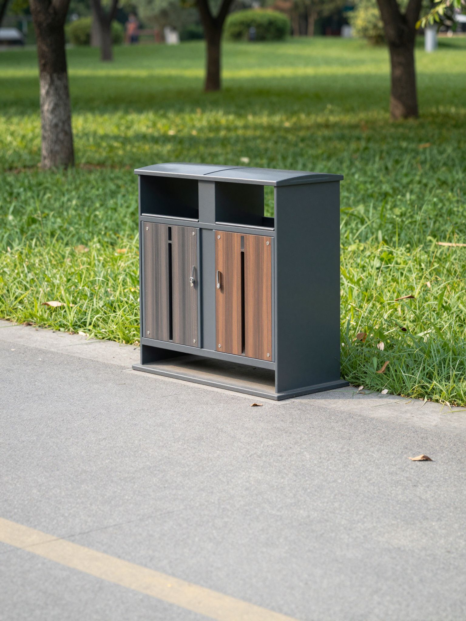 A parkban álló szemetesláda a múlt terheit rejti, felkínálva az elengedés és újrakezdés titkos kapuját.