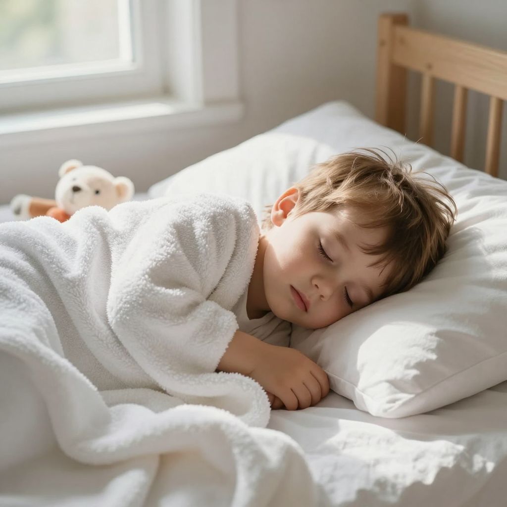 Álmunkban a gyermek és a törölköző együtt a védelem és a tisztaság szimbóluma, amely a gyermeki ártatlanságot idézi.