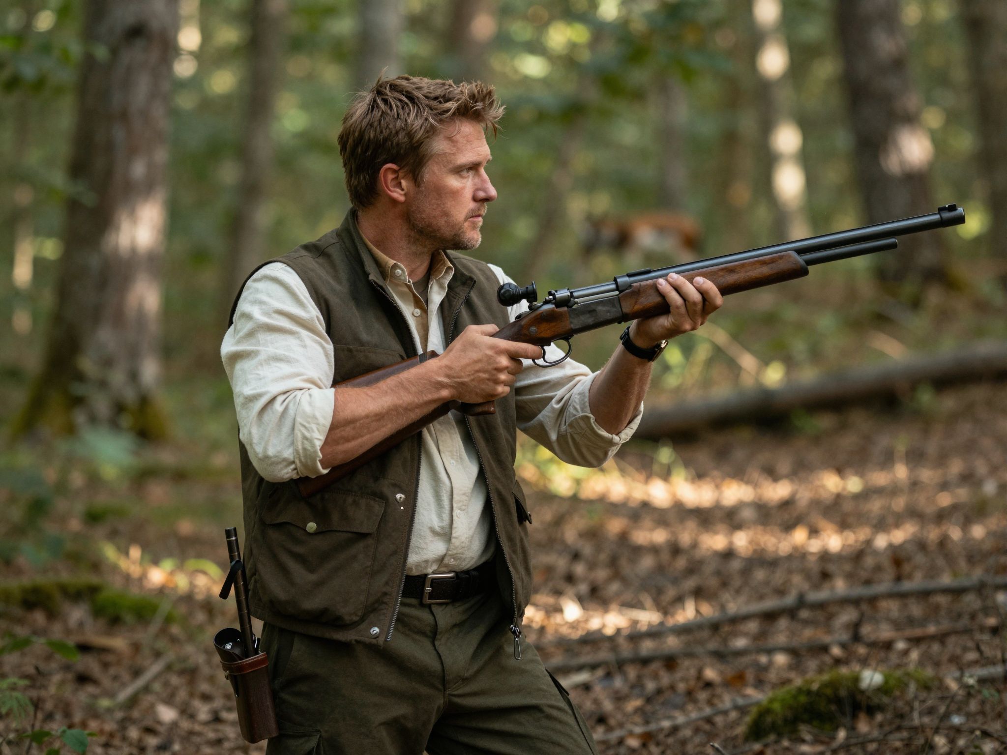 A vadász álmaiban rejtőzik a bátorság és a felfedezés vágya, amely az ismeretlen titkait kutatja.