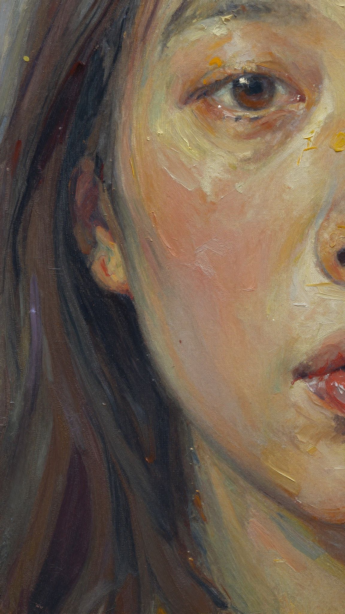 Az olajfesték mély színei a lélek gazdagságát jelzik, örök nyomot hagyva álmaid vásznán.