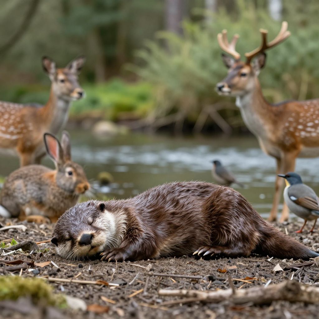 A vidra álomban más állatokkal együtt titkos kapukat nyitnak meg a lélek rejtett vágyai felé.