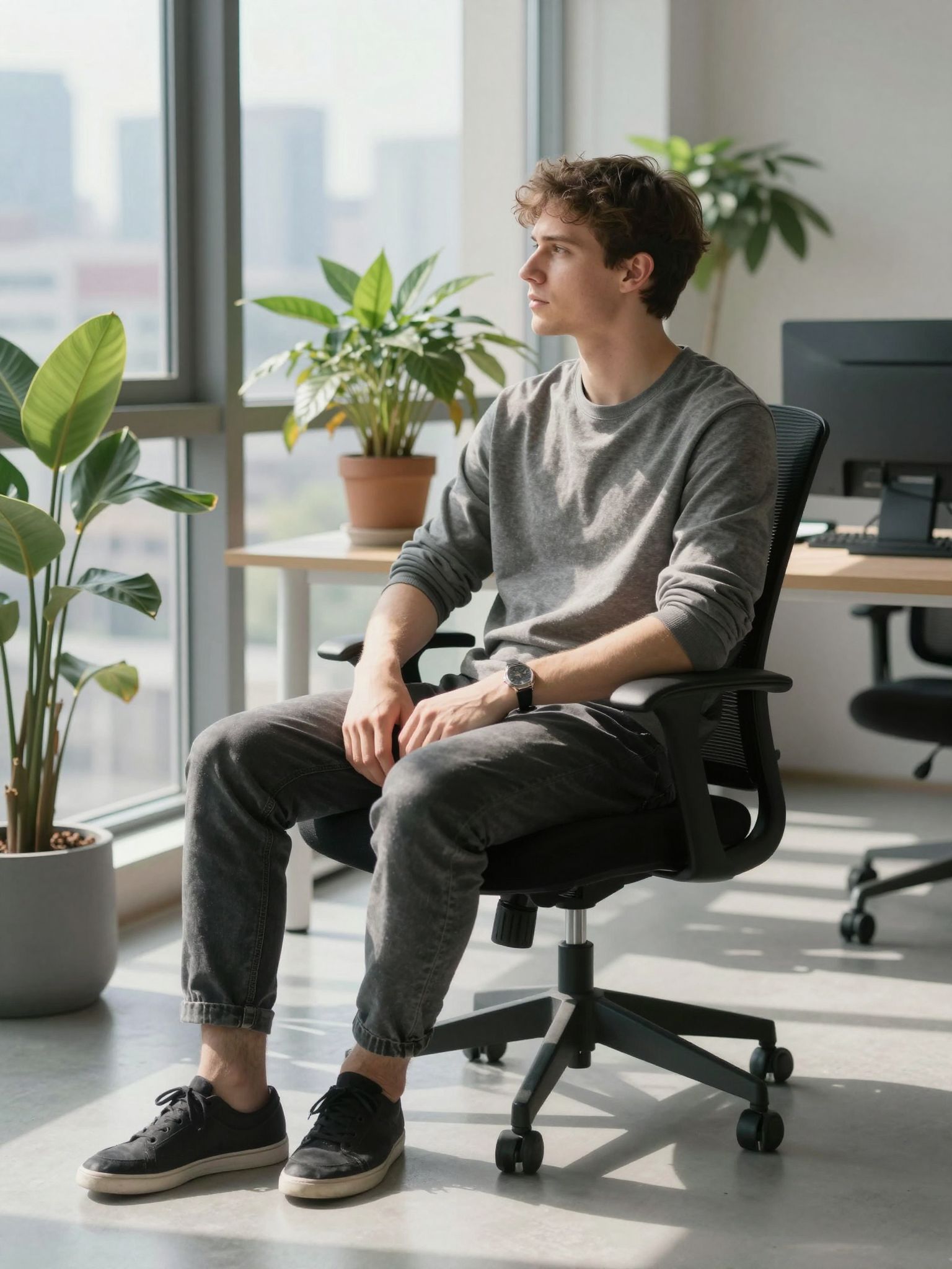 Az irodaszékben való üldögélés álmai a belső gondolataink labirintusa, ahol a vágyak és félelmek összefonódnak.