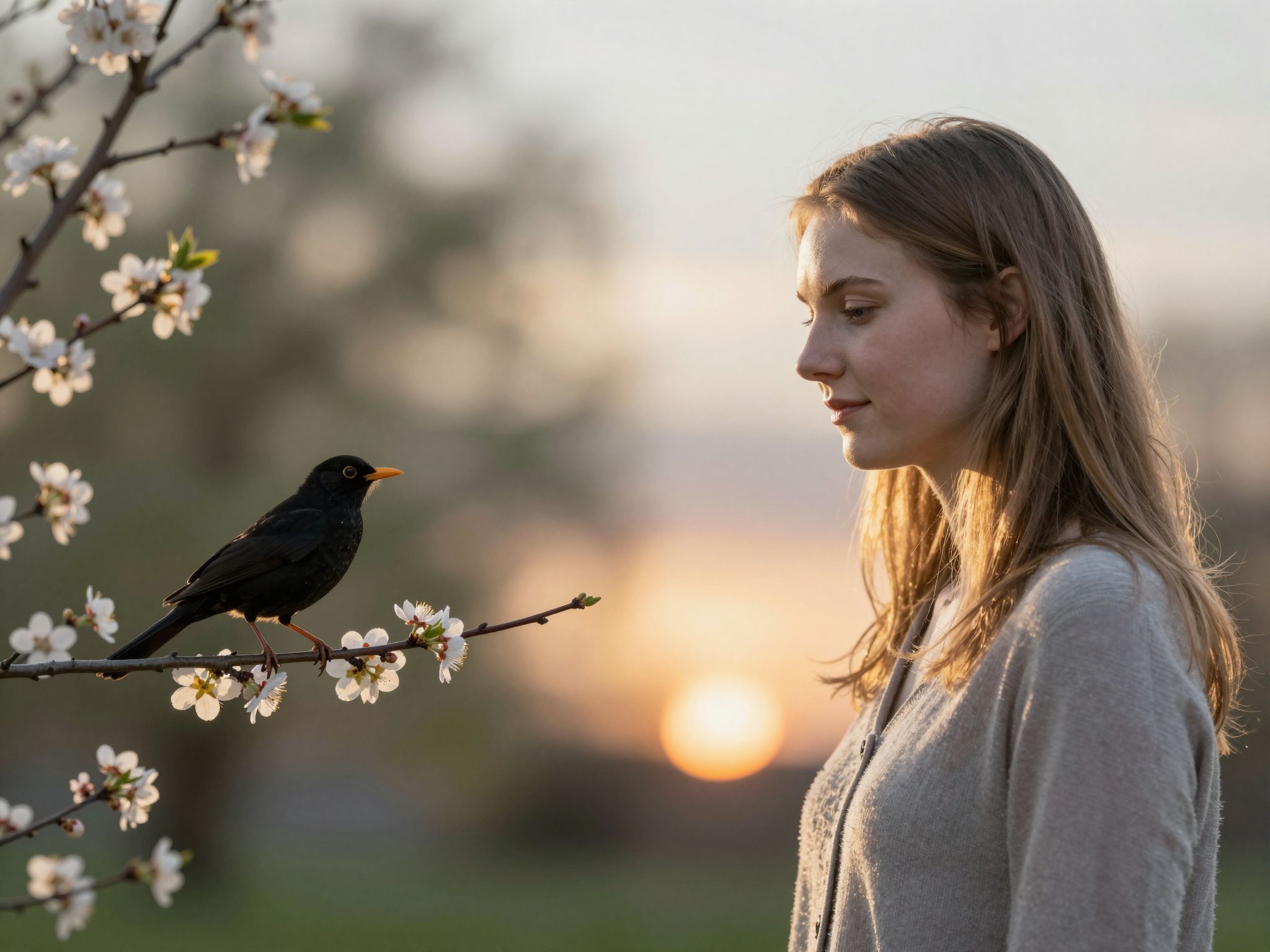 A rigó éjszakai dalával útmutatást nyújt a léleknek, hogy a reggel új reményt, dél új kihívásokat hozzon.