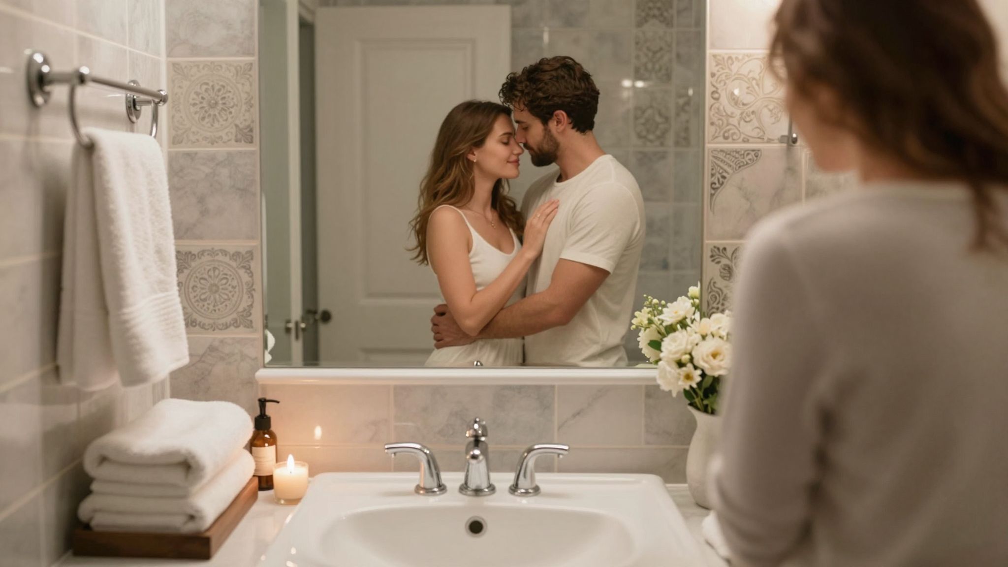 A mosdóban való szerelmeskedés álma a rejtett vágyakat és titkos szenvedélyt tükrözheti, ahol a határok elmosódnak.