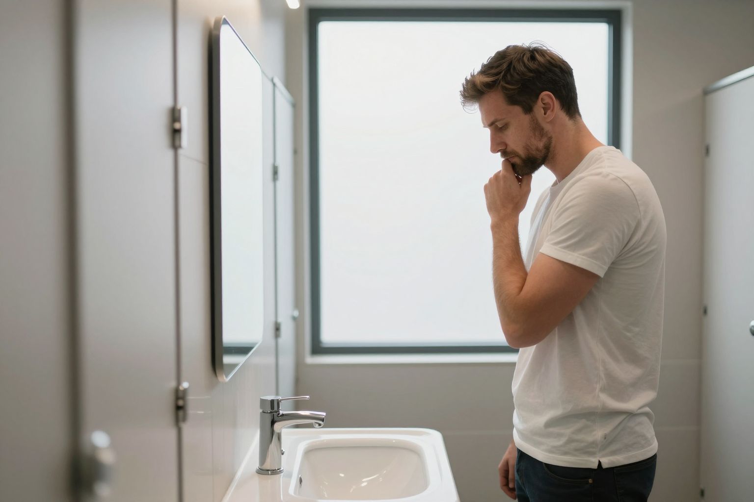 A nyilvános mosdó álma a lelki megtisztulás szimbóluma, ahol titkos vágyak és rejtett félelmek találkoznak.