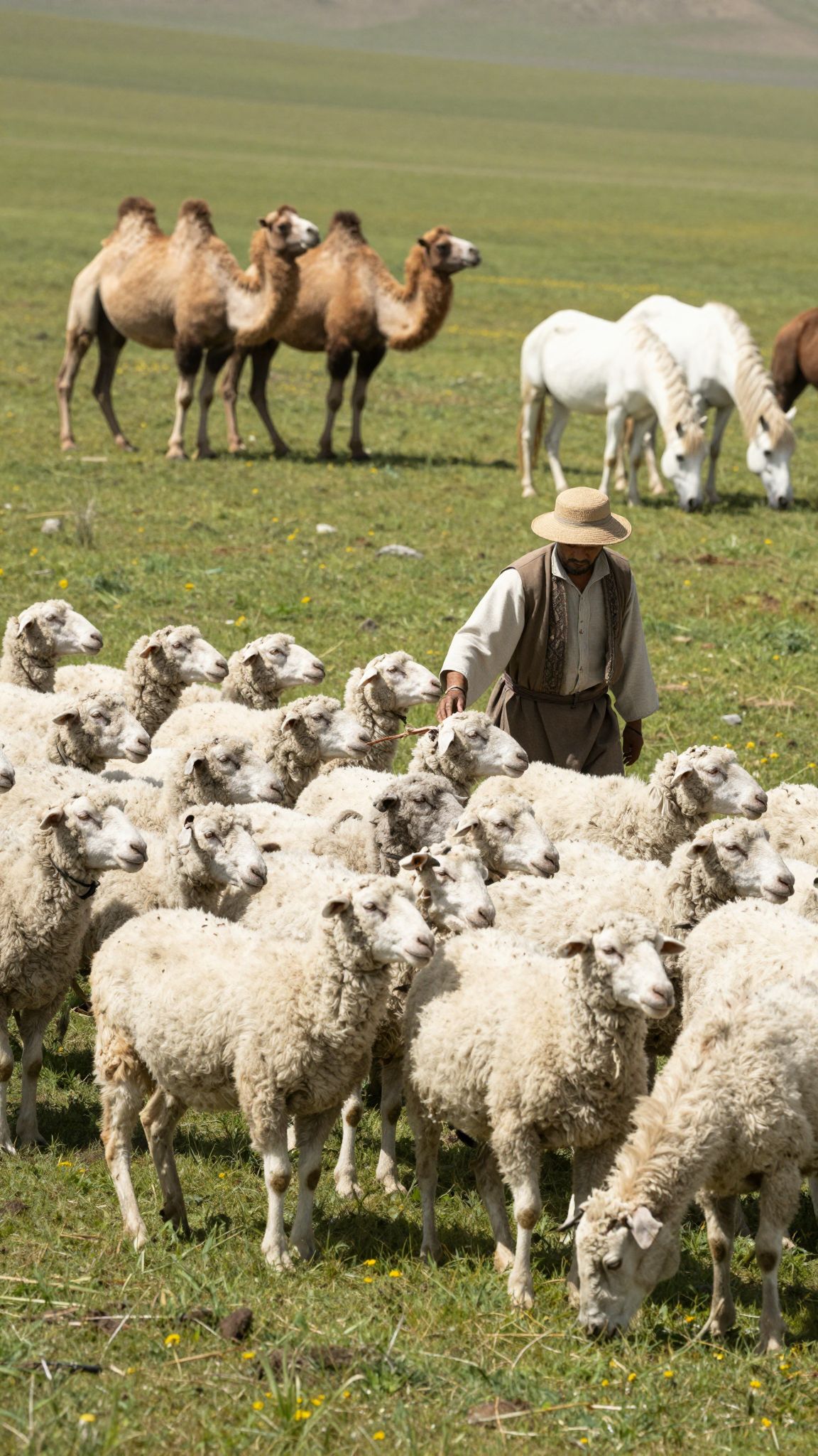 A juhok szimbolizálják a közösséget és a biztonságot, míg a tevék türelmet és kitartást hoznak az álmodó életébe.