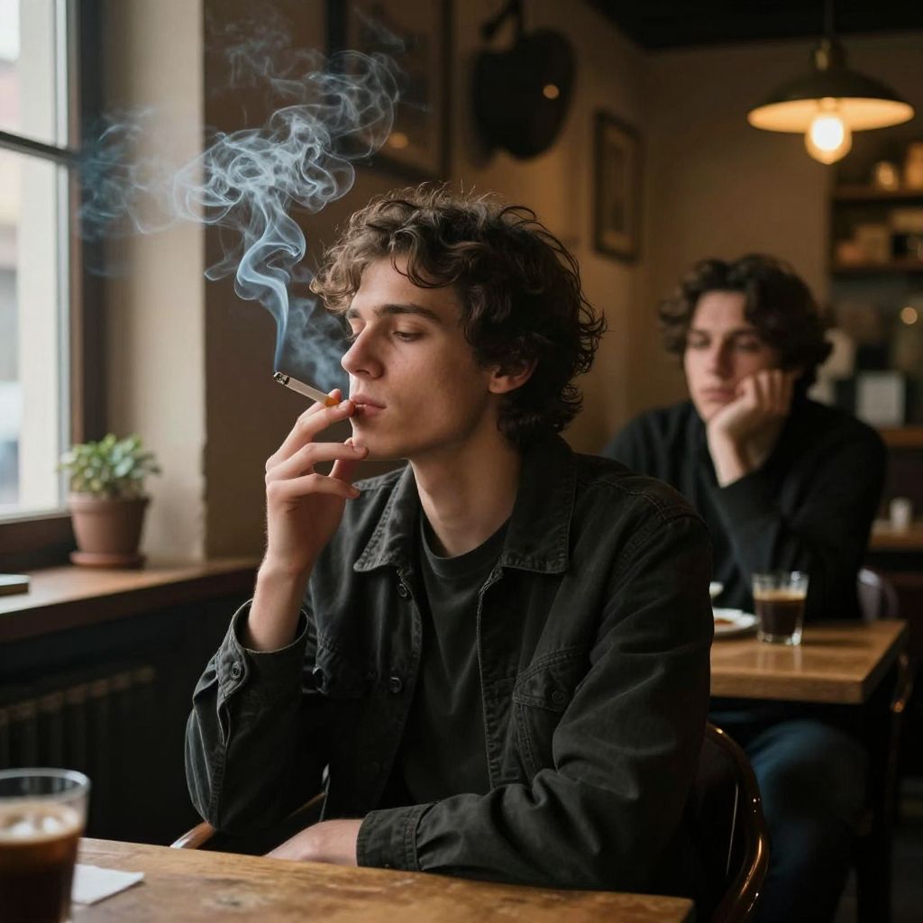 Az álomban cigarettázó személy titkokat rejt, érzelmi vágyakat tükröz, mintha csak a füstön keresztül beszélne hozzád.