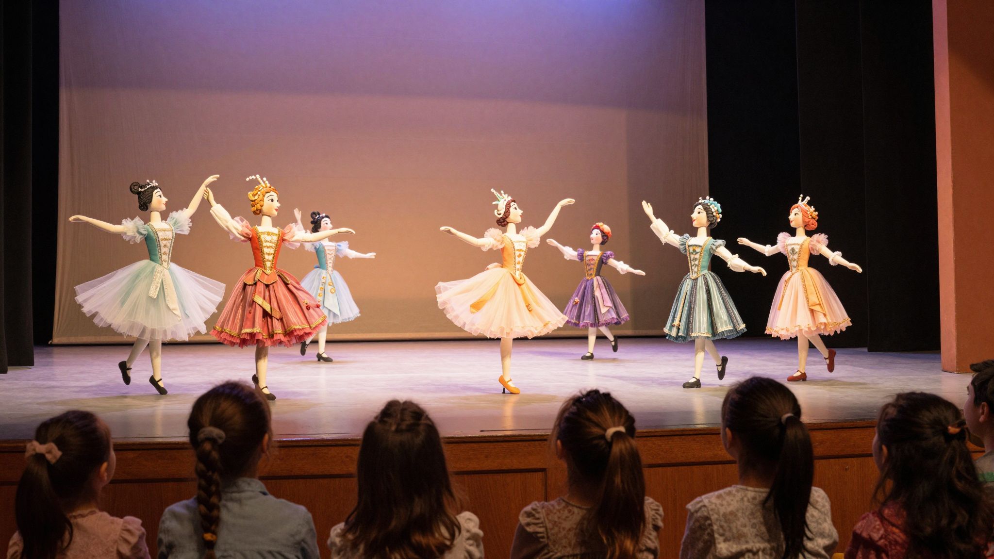 A bábok tánca varázslatos világokat idéz, ahol minden mozdulat egy elfeledett álom szívverését rejti.