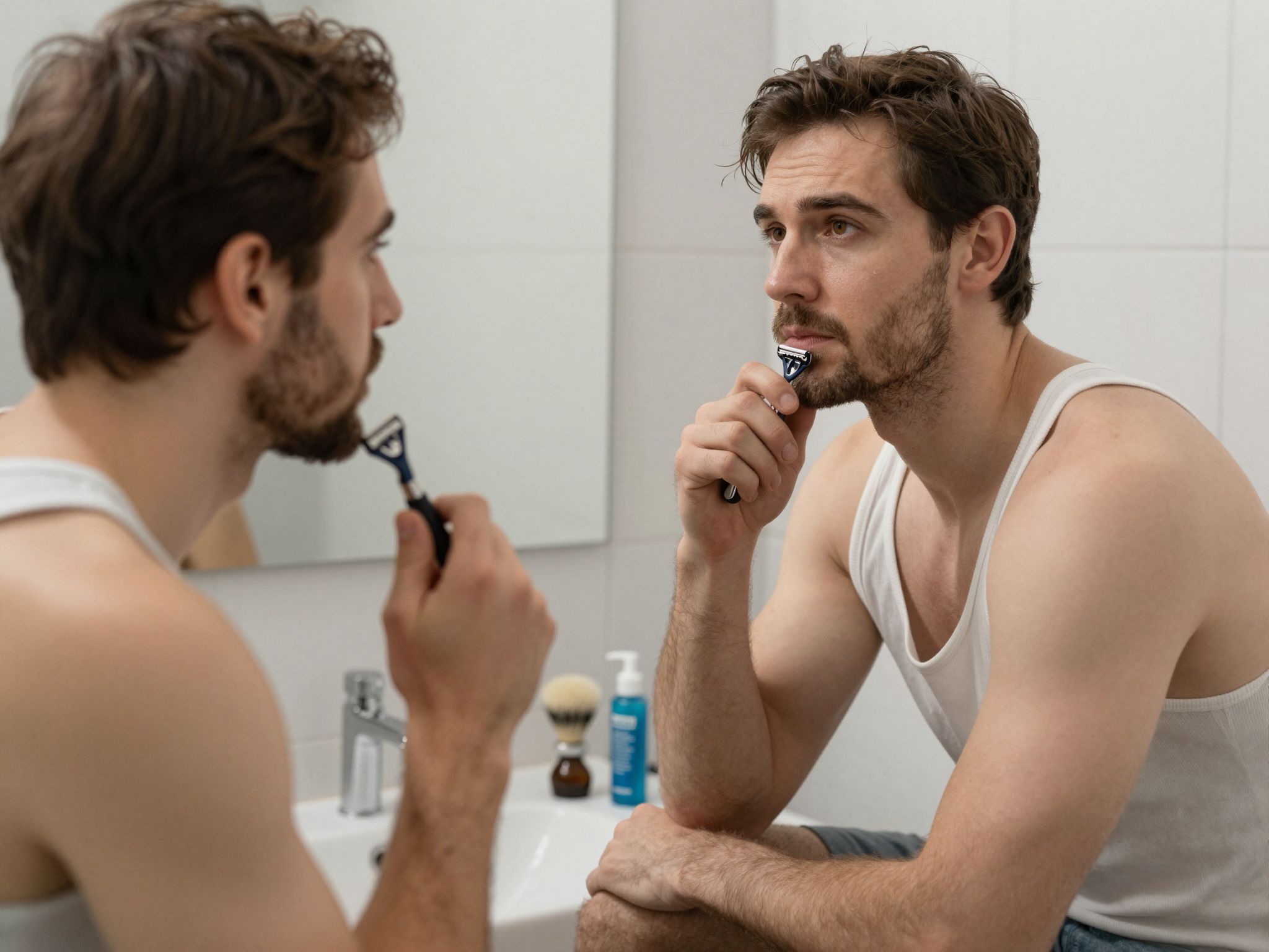 A borotválkozás álmában a megújulás és a belső átalakulás szimbolikája rejlik, amely új lehetőségeket nyit meg.