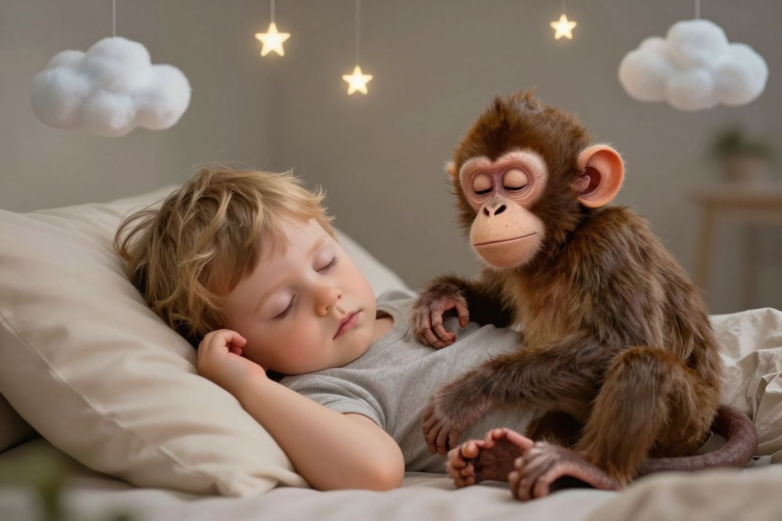 A majom álmaiban a játékosság szárnyalása rejtett vágyakat és érzelmeket sző a szív titkos szőttesébe.