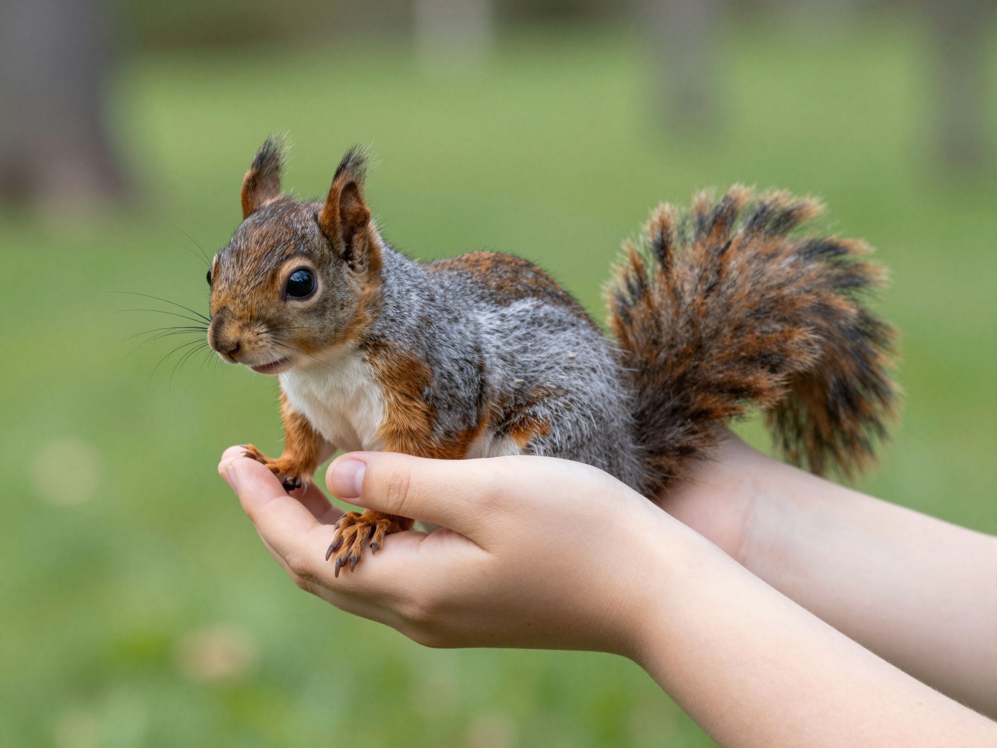 A mókus a kezedben a bizalom szimbóluma, mely mély köteléket teremt önmagad és álmaid között.