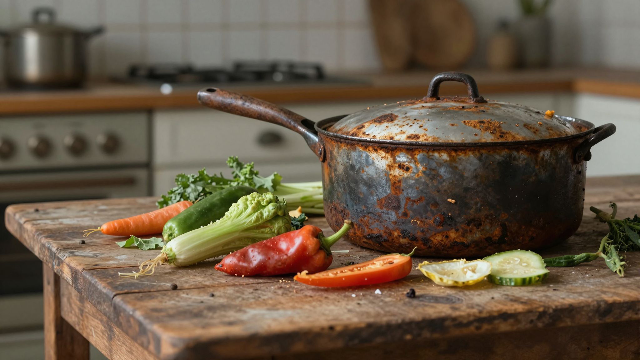 Az elhanyagolt rozsdás edények álma a belső vágyak és elfojtott érzelmek mély tükre, melyeket régóta figyelmen kívül hagysz.