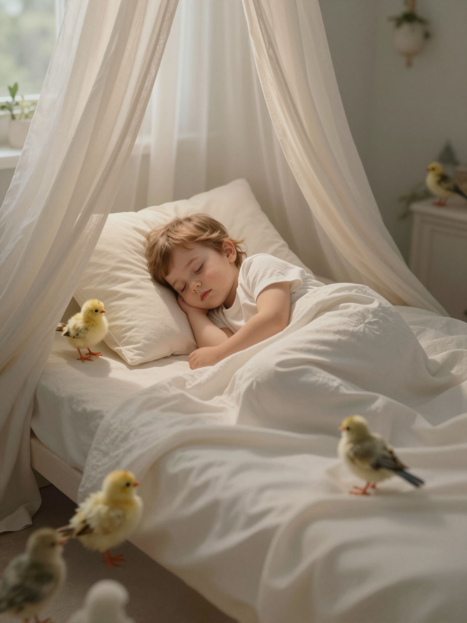 A fiókák látása hol a tiszta reményt, hol a rejtett vágyakat tükrözi, álmaink titkos világának kapuját nyitva.