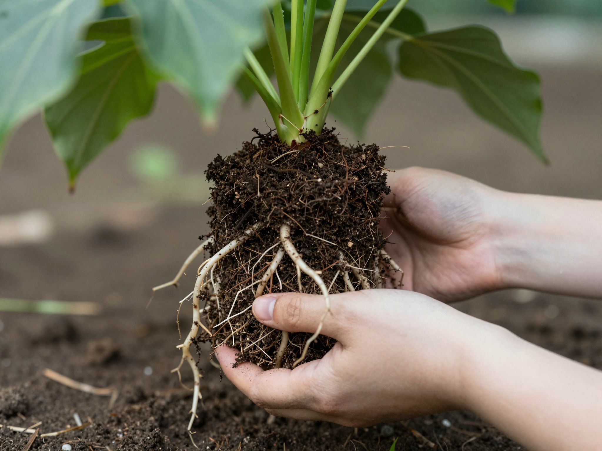 A növény gyökerei a föld mélyén rejtett titkokat őriznek, álmunkban felfedve belső világunk szövevényes labirintusát.