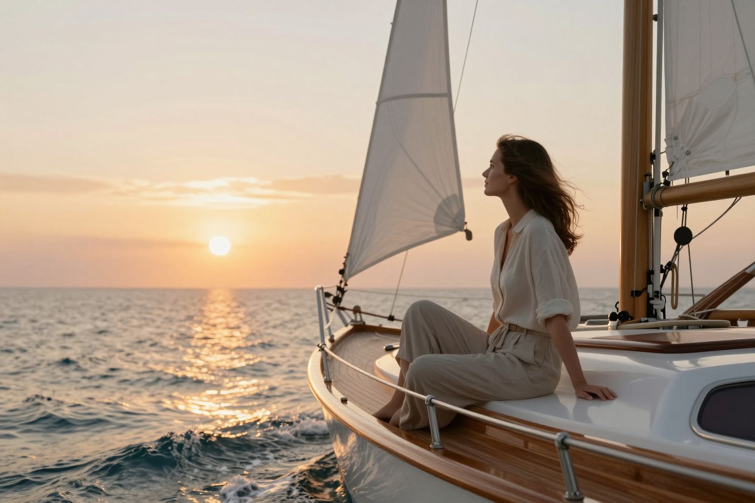 A jachton egyedül lenni álmaidban varázslatos magányt jelent, ahol felfedezheted belső éned tengerét.