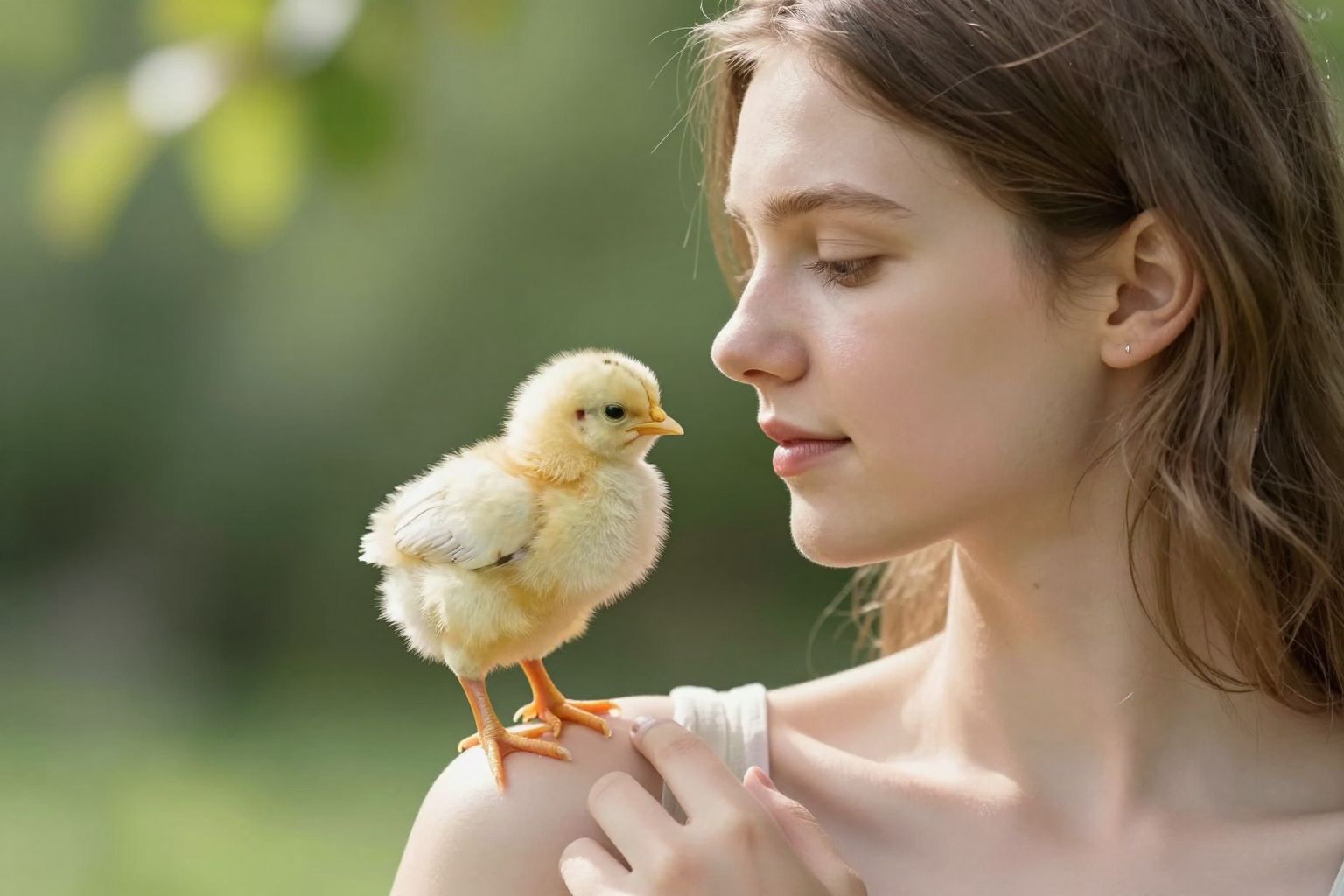 A válladon pihenő fióka a sebezhetőséget és a védelmet jelképezi, egy új kezdet ígérete a lelkedben.