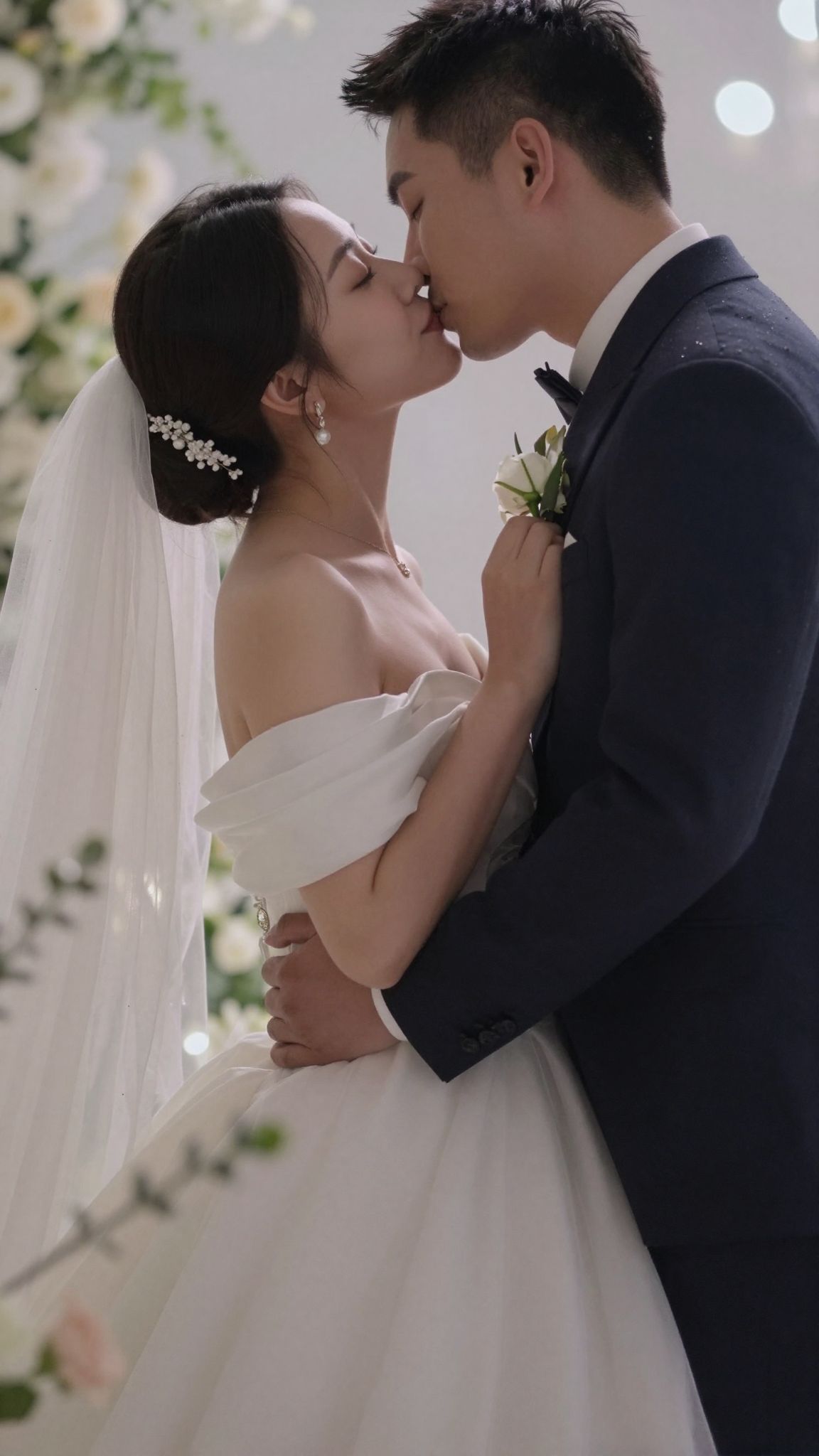 A vőlegény csókja az érzelmek mély tengerébe vezet, ahol a szerelem titkos viharai rejtőznek és szívünket megérintik.