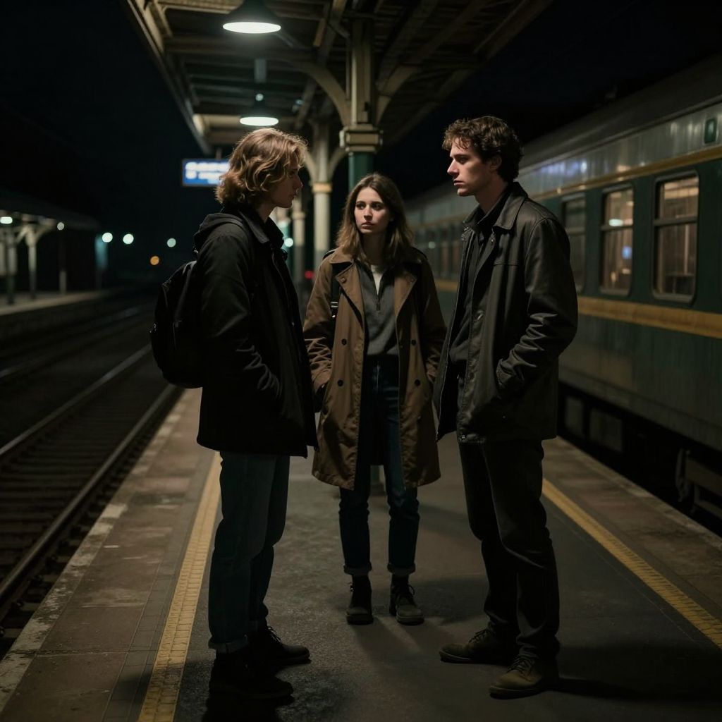 A sötét éjszaka peronján a titkok suttognak, és az álomvilág kapui nyílnak meg a lélek előtt.