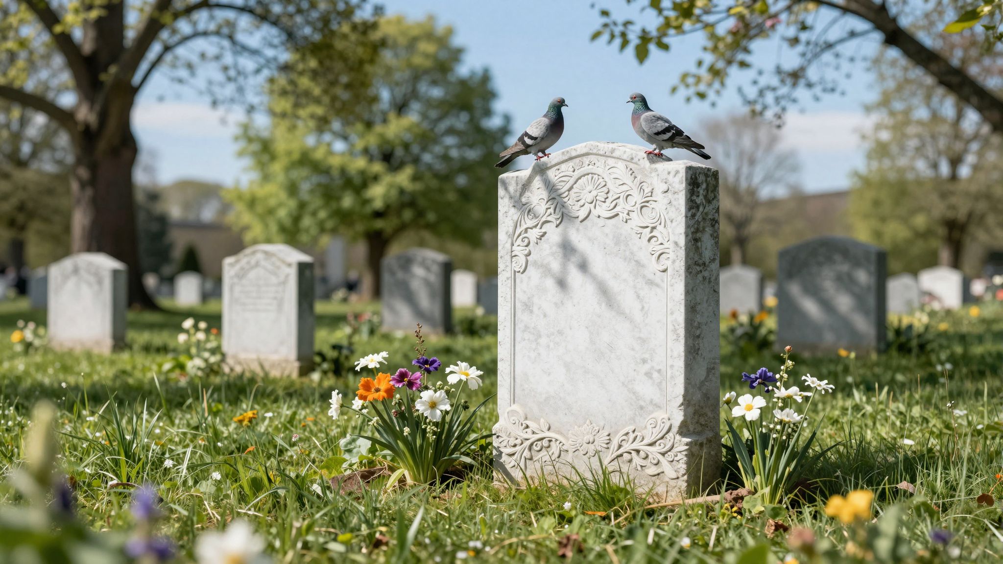 Az álombeli sírkő a múlt emlékeire és a szeretet örök kötelékére figyelmeztet, eltéphetetlenül összekötve minket.