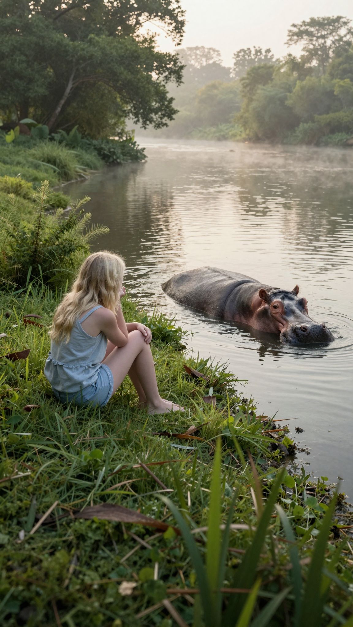 A víziló a víz mélyén rejtett érzéseket hordoz, titkos vágyainkat és félelmeinket egyaránt tükrözve.