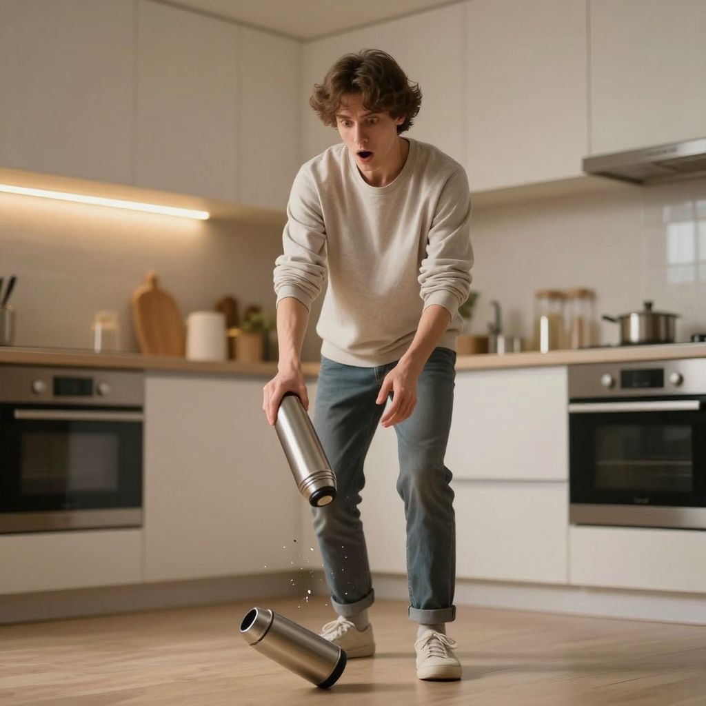 A termosz törése az érzelmi viharok szimbóluma, utalva belső feszültségeinkre és elfojtott érzéseinkre.