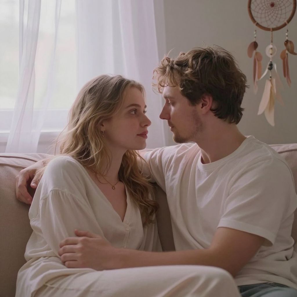 A cet simogatása álomban a mély szeretet és az érzelmi kötelékek titkos tengerét tükrözi, ahol minden lélek összefonódik.