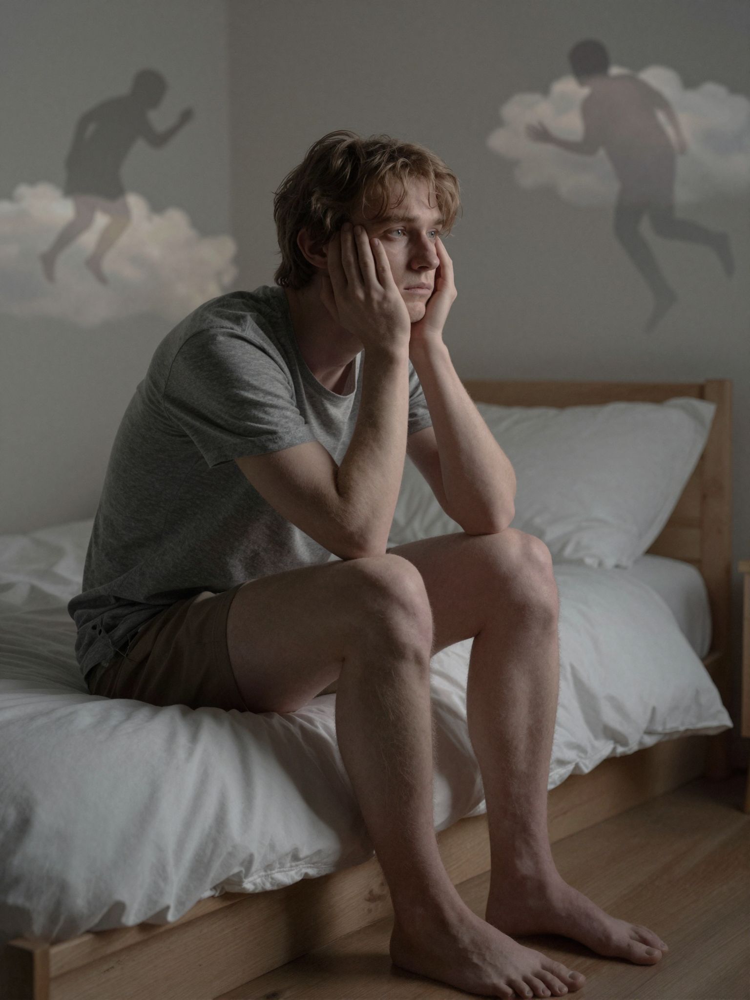 A szorongás álmainkban sötét árnyakként kúszik elő, felfedve legmélyebb félelmeink titkos tükrét.