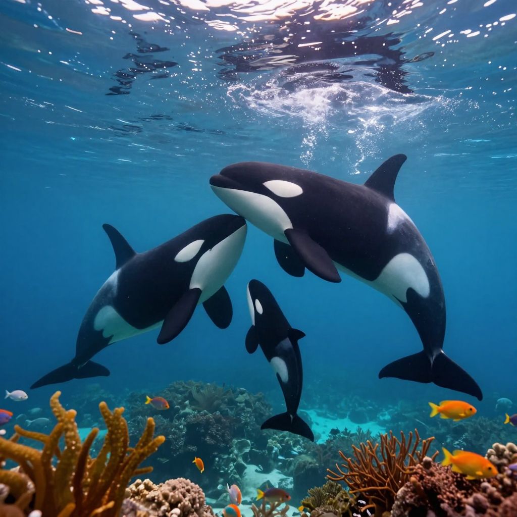 Az orka álomszerű jelenléte a mélyben a szeretet, erő és titokzatos tudás mély kapcsolatát hordozza szívünkben.