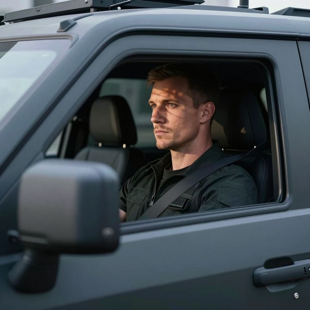 A páncélautó álom képe a belső erő és a sebezhetőség harcát szimbolizálja, védelmet keresve a lelki világban.