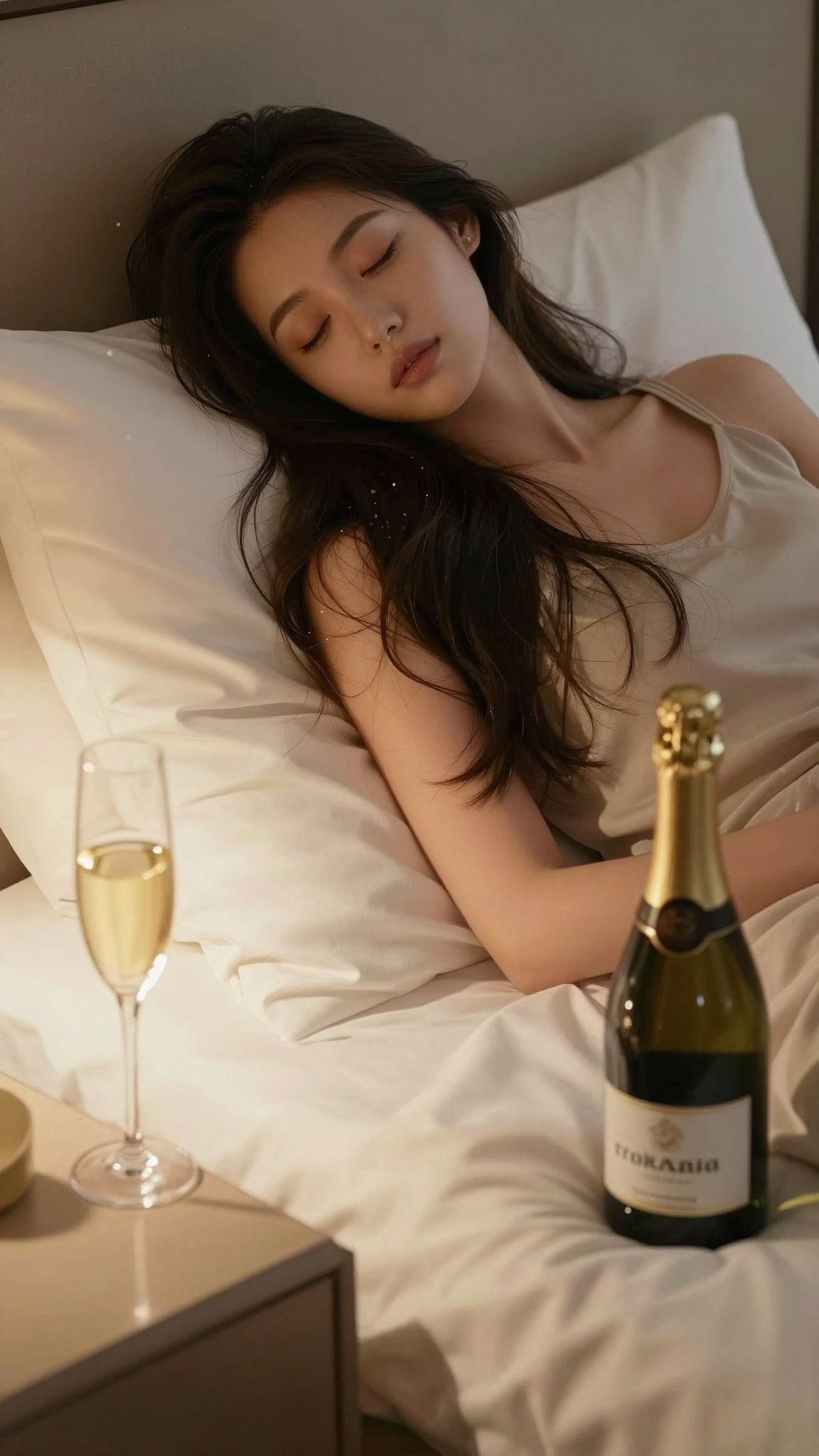 A pezsgő íze álmokban a boldogság és az ünneplés szimbolikus ígérete, pezsgő buborékokkal teli titkokkal.